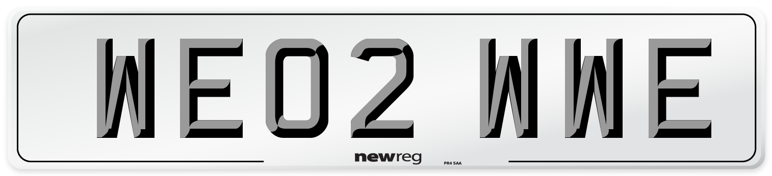 WE02 WWE Number Plate from New Reg